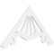 Ekena Millwork Pitch Marshall Architectural Grade PVC Gable Pediment, 48"W x 24"H x 1"P (12/12) GPP048X024X100MAR - alternate 1